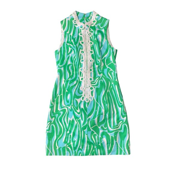 Lilly Pulitzer Alexa Shift Resort White Finders Keepers Lace Trim Dress Sz 2 NWT - Picture 10 of 13